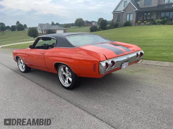 1972 Chevrolet Chevelle with VIN 1D37J2R578031, listed as a Copart auction lot 84261375 with 67,642 mi miles and Clean title. Bid and sale history available at DreamBid. Image 3.