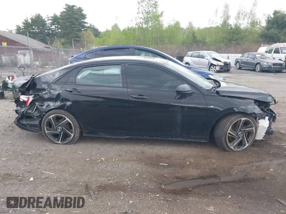 2021 Hyundai Elantra N Line z VIN KMHLR4AF1MU190365, wystawiony jako IAAI lot #42216750 z przebiegiem 60 908 mil mil oraz . Historia ofert i sprzedaży dostępna na DreamBid. Obrazek 14.