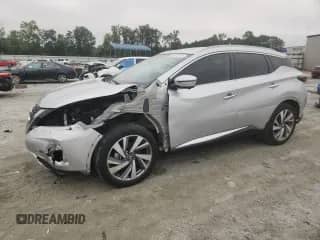 2021 Nissan Murano SL with VIN 5N1AZ2CS5MC131671, listed as a Copart auction lot 69375055 with 37,698 mi miles and Salvage title. Bid and sale history available at DreamBid. Image 1.