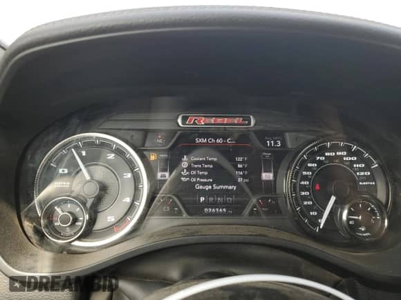 2022 Ram 1500 Rebel z VIN 1C6SRFLM6NN295638, wystawiony jako Copart lot #66517483 z przebiegiem 26 365 mil mil oraz Szkoda całkowita • Salvage title. Historia ofert i sprzedaży dostępna na DreamBid. Obrazek 9.