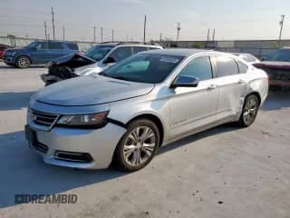 2015 Chevrolet Impala LS with VIN 2G11X5SL8F9179187, listed as a Copart auction lot 81594525 with 136,005 mi miles and Salvage title. Bid and sale history available at DreamBid. Image 1.