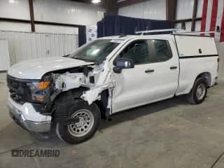 2024 Chevrolet Silverado 1500 Work Truck with VIN 1GCRAAEK0RZ282640, listed as a Copart auction lot 71869974 with 11,398 mi miles and Salvage title. Bid and sale history available at DreamBid. Image 1.
