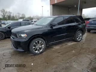 2019 Dodge Durango GT z VIN 1C4RDJDGXKC559615, wystawiony jako Copart lot #54871045 z przebiegiem 179 746 mil mil oraz Czysty tytuł • Clean title. Historia ofert i sprzedaży dostępna na DreamBid. Obrazek 1.