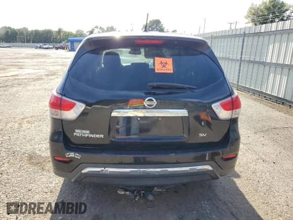 2015 Nissan Pathfinder SL with VIN 5N1AR2MN8FC639063, listed as a Copart auction lot 90082505 with 212,954 mi miles and Salvage title. Bid and sale history available at DreamBid. Image 6.