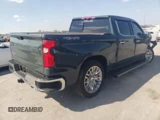 2025 Chevrolet Silverado 1500 LTZ with VIN 1GCUKGEL1SZ177548, listed as a Copart auction lot 85175665 with 6,429 mi miles and Salvage title. Bid and sale history available at DreamBid. Image 3.
