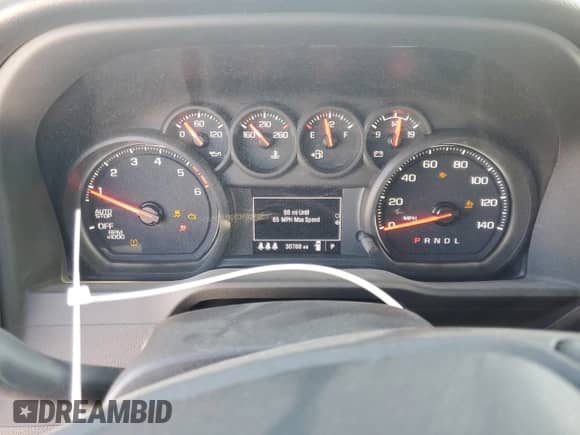 2024 Chevrolet Silverado 1500 Custom Trail Boss z VIN 3GCUDCE89RG260945, wystawiony jako Copart lot #51326915 z przebiegiem 30 768 mil mil oraz Szkoda całkowita • Salvage title. Historia ofert i sprzedaży dostępna na DreamBid. Obrazek 9.