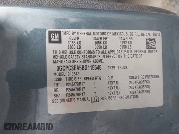 2011 Chevrolet Silverado 1500 LT с VIN 3GCPCSEA5BG115548, выставлен на аукционе IAAI как лот 41893746 с пробегом 224 233 миль миль и . История ставок и продаж доступна на DreamBid. Изображение 9.