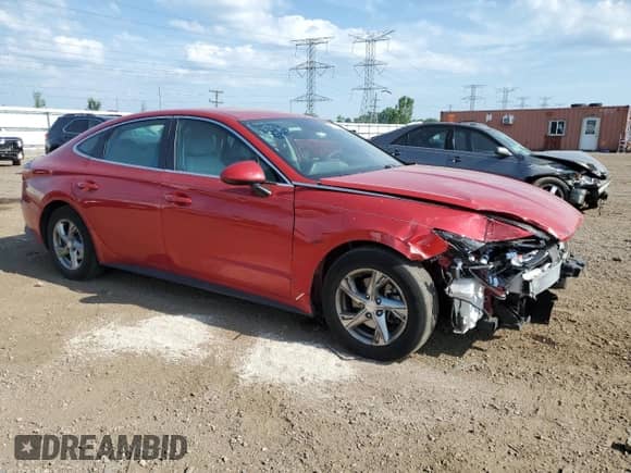 2022 Hyundai Sonata SE with VIN 5NPEG4JA9NH147153, listed as a Copart auction lot 63234925 with 97,638 mi miles and Salvage title. Bid and sale history available at DreamBid. Image 4.