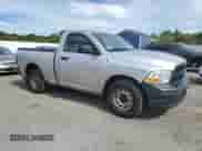 2012 Ram 1500 ST with VIN 3C6JD6AK1CG185842, listed as a Copart auction lot 80997775 with 123,516 mi miles and Clean title. Bid and sale history available at DreamBid. Image 4.