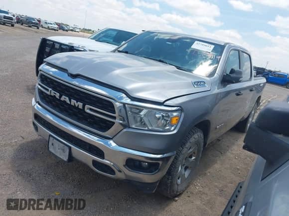2023 Ram 1500 Big Horn with VIN 1C6SRFMT8PN627314, listed as a IAAI auction lot 42709014 with 108,102 mi miles and . Bid and sale history available at DreamBid. Image 2.