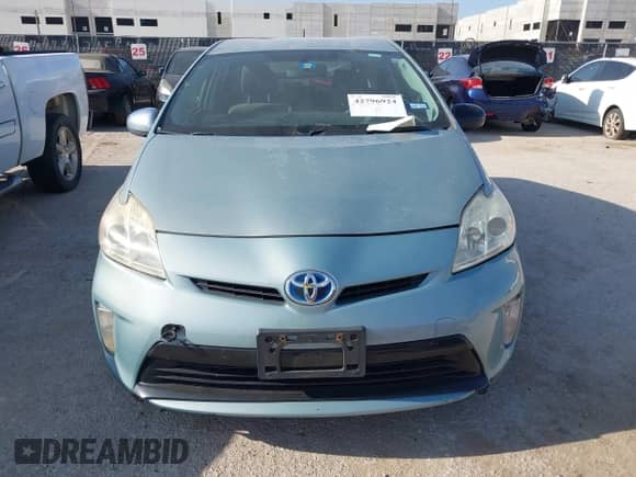 2013 Toyota Prius One with VIN JTDKN3DU2D5567974, listed as a IAAI auction lot 42796924 with Not provided miles and . Bid and sale history available at DreamBid. Image 12.
