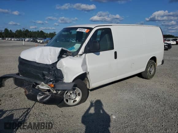2017 Chevrolet Express Cargo с VIN 1GCWGAFF8H1341241, выставлен на аукционе Copart как лот 74604874 с пробегом Не указан миль и Списание • Salvage title. История ставок и продаж доступна на DreamBid. Изображение 1.