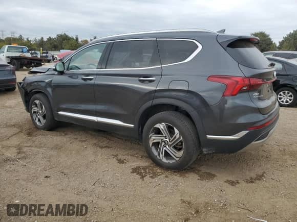 2021 Hyundai Santa Fe SEL z VIN 5NMS6DAJ0MH346898, wystawiony jako Copart lot #86100285 z przebiegiem 38 991 mil mil oraz Szkoda całkowita • Salvage title. Historia ofert i sprzedaży dostępna na DreamBid. Obrazek 2.