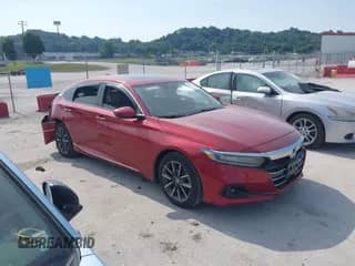 2022 Honda Accord EX-L z VIN 1HGCV1F54NA051284, wystawiony jako IAAI lot #42586775 z przebiegiem 41 476 mil mil oraz . Historia ofert i sprzedaży dostępna na DreamBid. Obrazek 1.