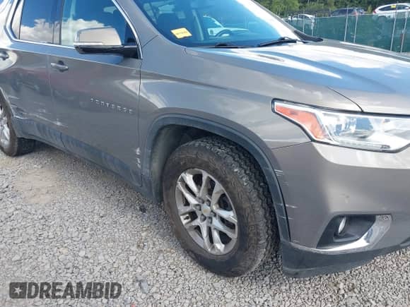 2018 Chevrolet Traverse LT Cloth with VIN 1GNERGKW9JJ141772, listed as a IAAI auction lot 43050885 with 130,611 mi miles and . Bid and sale history available at DreamBid. Image 6.