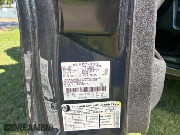 2012 Ford F-150 XL with VIN 1FTFW1ET5CKE21545, listed as a Copart auction lot 85013405 with 155,801 mi miles and Clean title. Bid and sale history available at DreamBid. Image 10.