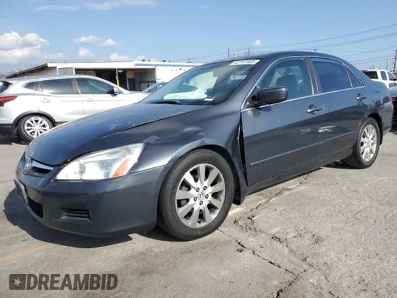 2007 Honda Accord EX-L with VIN 1HGCM66587A099616, listed as a Copart auction lot 82707905 with 216,974 mi miles and Clean title. Bid and sale history available at DreamBid. Image 1.