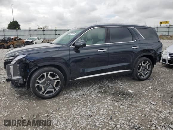 2023 Hyundai Palisade Limited z VIN KM8R5DGE7PU546956, wystawiony jako Copart lot #81670955 z przebiegiem 43 588 mil mil oraz Szkoda całkowita • Salvage title. Historia ofert i sprzedaży dostępna na DreamBid. Obrazek 1.