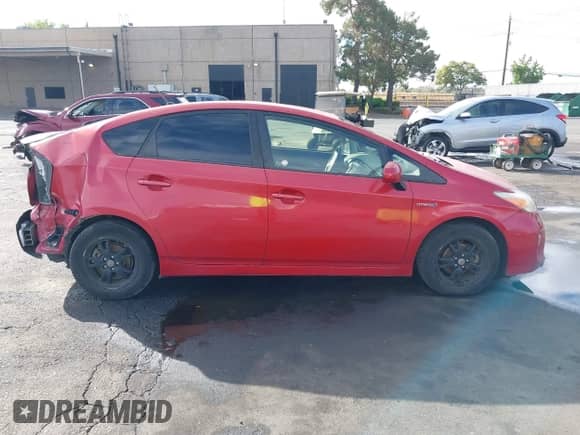 2012 Toyota Prius Four with VIN JTDKN3DU1C1556597, listed as a IAAI auction lot 43334175 with 167,502 mi miles and . Bid and sale history available at DreamBid. Image 14.