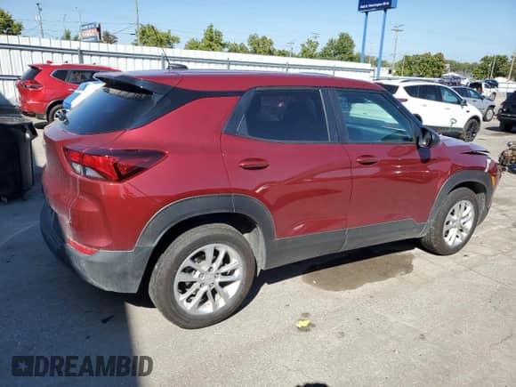 2024 Chevrolet TrailBlazer LS с VIN KL79MMSL9RB092279, выставлен на аукционе Copart как лот 70573564 с пробегом 22 351 миль миль и На запчасти • Non repairable. История ставок и продаж доступна на DreamBid. Изображение 3.