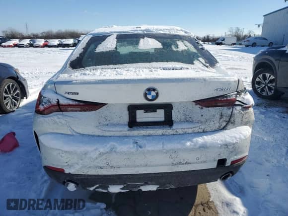 2025 BMW 4 Series 430i xDrive with VIN WBA33FB03SFU06517, listed as a Copart auction lot 45202815 with 6,427 mi miles and Clean title. Bid and sale history available at DreamBid. Image 6.