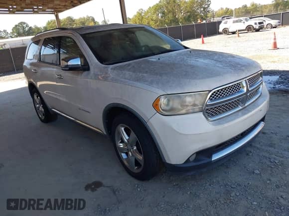 2011 Dodge Durango Citadel with VIN 1D4SD5GT6BC663927, listed as a IAAI auction lot 43491048 with 168,727 mi miles and . Bid and sale history available at DreamBid. Image 1.