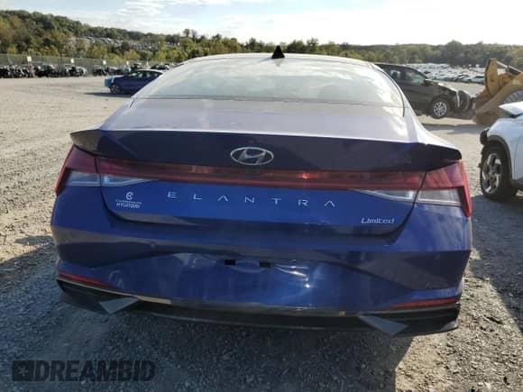 2021 Hyundai Elantra Limited с VIN 5NPLP4AG4MH009899, выставлен на аукционе Copart как лот 85814875 с пробегом 62 968 миль миль и Списание • Salvage title. История ставок и продаж доступна на DreamBid. Изображение 6.