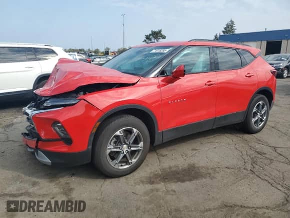 2023 Chevrolet Blazer LT with VIN 3GNKBCR48PS219261, listed as a Copart auction lot 71818295 with 12,559 mi miles and Non repairable. Bid and sale history available at DreamBid. Image 1.