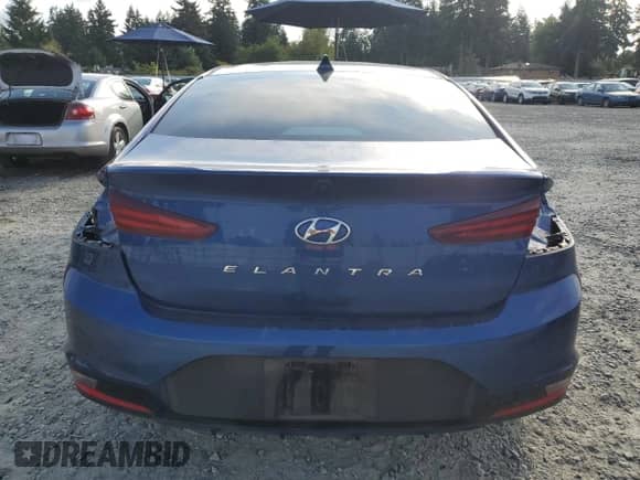 2020 Hyundai Elantra Value Edition with VIN 5NPD84LFXLH632285, listed as a Copart auction lot 80669815 with 72,591 mi miles and Salvage title. Bid and sale history available at DreamBid. Image 6.
