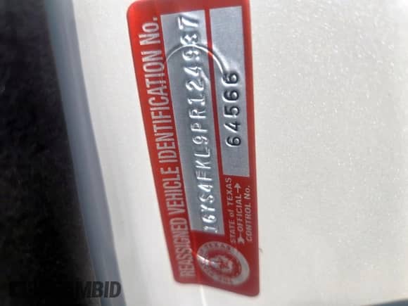 2023 Cadillac Escalade 4WD Sport with VIN 1GYS4FKL9PR124937, listed as a Copart auction lot 66909685 with 22,610 mi miles and Salvage title. Bid and sale history available at DreamBid. Image 13.