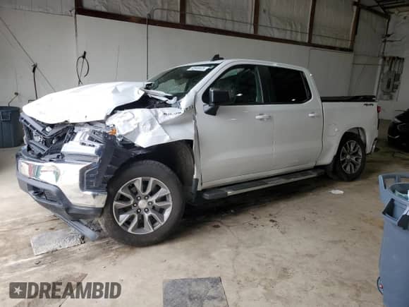 2022 Chevrolet Silverado 1500 LT with VIN 1GCPYJEK3NZ238340, listed as a Copart auction lot 52849925 with Not provided miles and Salvage title. Bid and sale history available at DreamBid. Image 1.
