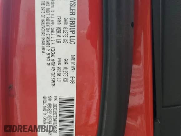 2010 Dodge Charger R/T с VIN 2B3CK5CT5AH120188, выставлен на аукционе Copart как лот 59008745 с пробегом 108 812 миль миль и На запчасти • Non repairable. История ставок и продаж доступна на DreamBid. Изображение 12.