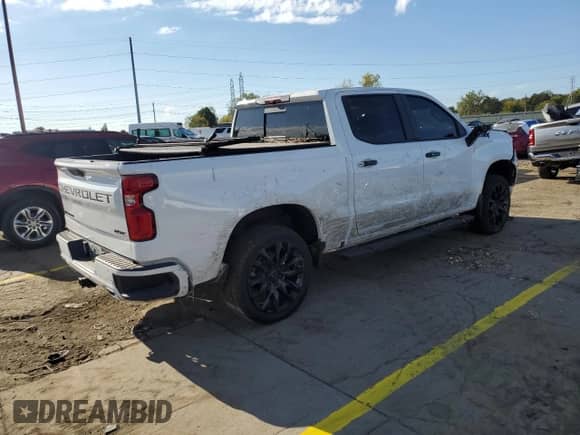 2024 Chevrolet Silverado 1500 RST with VIN 1GCUDEE80RZ185208, listed as a Copart auction lot 84446095 with 33,925 mi miles and Non repairable. Bid and sale history available at DreamBid. Image 3.