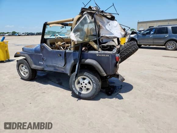 1991 Jeep Wrangler с VIN 2J4FY29S9MJ101514, выставлен на аукционе Copart как лот 64471185 с пробегом 220 295 миль миль и Списание • Salvage title. История ставок и продаж доступна на DreamBid. Изображение 2.