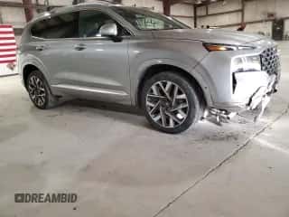 2023 Hyundai Santa Fe Calligraphy z VIN 5NMS5DAL8PH614511, wystawiony jako Copart lot #81948965 z przebiegiem 22 619 mil mil oraz Szkoda całkowita • Salvage title. Historia ofert i sprzedaży dostępna na DreamBid. Obrazek 4.