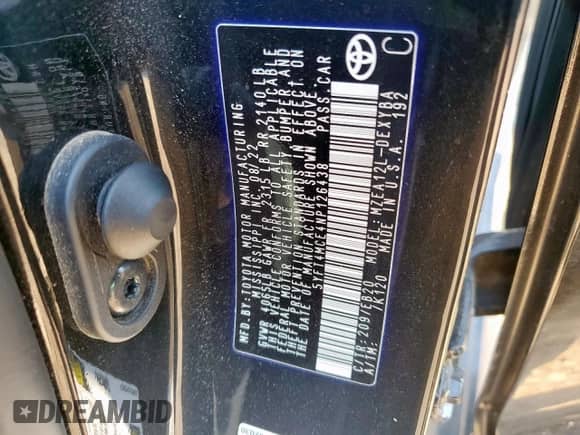 2022 Toyota Corolla XSE с VIN 5YFT4MCE4NP126438, выставлен на аукционе Copart как лот 68838895 с пробегом 64 784 миль миль и Списание • Salvage title. История ставок и продаж доступна на DreamBid. Изображение 12.