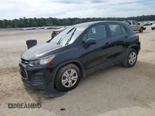 2018 Chevrolet Trax LS with VIN 3GNCJKSB2JL411075, listed as a Copart auction lot 70657615 with 77,166 mi miles and Salvage title. Bid and sale history available at DreamBid. Image 1.