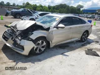 2018 Honda Accord EX-L with VIN 1HGCV1F69JA016906, listed as a Copart auction lot 62182115 with Not provided miles and Salvage title. Bid and sale history available at DreamBid. Image 1.