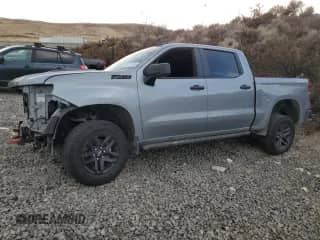 2023 Chevrolet Silverado 1500 Custom Trail Boss with VIN 3GCUDCED4PG363345, listed as a Copart auction lot 84214994 with 27,145 mi miles and Salvage title. Bid and sale history available at DreamBid. Image 1.