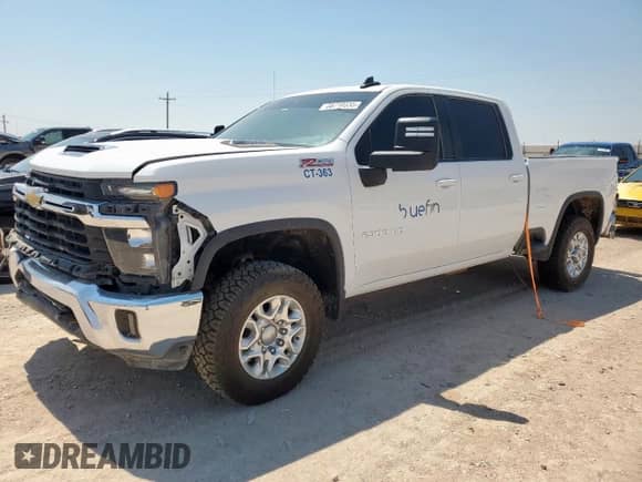 2025 Chevrolet Silverado 2500HD LT with VIN 1GC1KNEY0SF230762, listed as a Copart auction lot 68710535 with Not provided miles and Salvage title. Bid and sale history available at DreamBid. Image 1.