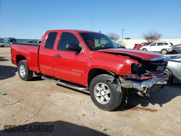 2007 GMC Sierra 1500 SLE1 with VIN 2GTEC19C671620771, listed as a Copart auction lot 87043634 with 301,038 mi miles and Salvage title. Bid and sale history available at DreamBid. Image 4.