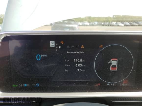 2023 Hyundai Ioniq 6 SEL с VIN KMHM34AC4PA020454, выставлен на аукционе Copart как лот 80629085 с пробегом 23 234 миль миль и Списание • Salvage title. История ставок и продаж доступна на DreamBid. Изображение 9.