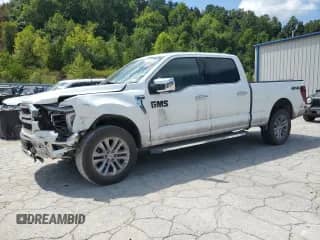 2024 Ford F-150 Lariat with VIN 1FTFW5L56RFB66594, listed as a Copart auction lot 69544925 with 21,982 mi miles and Salvage title. Bid and sale history available at DreamBid. Image 1.