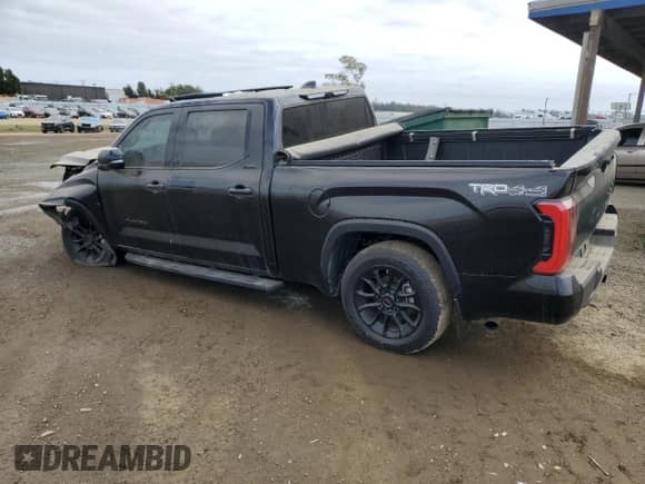 2025 Toyota Tundra Limited with VIN 5TFWA5EC2SX038217, listed as a Copart auction lot 49080735 with 7,284 mi miles and Salvage title. Bid and sale history available at DreamBid. Image 2.