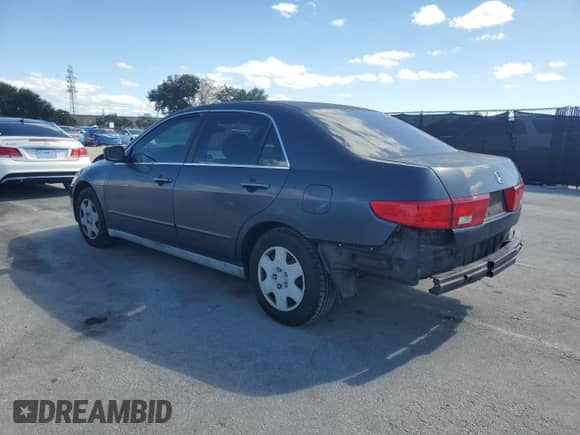 2005 Honda Accord LX with VIN 1HGCM56405A114267, listed as a Copart auction lot 80959555 with 317,565 mi miles and Salvage title. Bid and sale history available at DreamBid. Image 2.