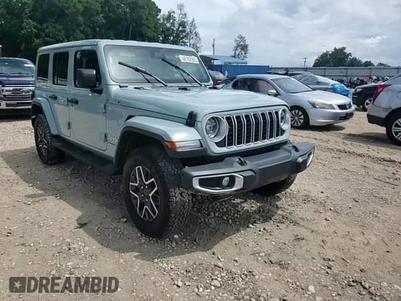 2024 Jeep Wrangler Sahara with VIN 1C4PJXEG6RW237791, listed as a Copart auction lot 68162065 with 20,081 mi miles and Non repairable. Bid and sale history available at DreamBid. Image 14.
