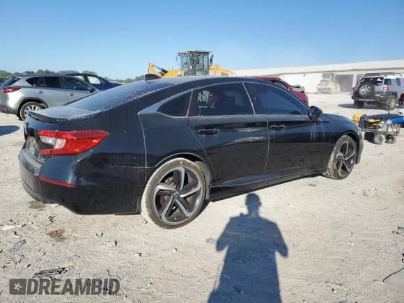 2019 Honda Accord Sport with VIN 1HGCV2F37KA011006, listed as a Copart auction lot 70951155 with 110,225 mi miles and Salvage title. Bid and sale history available at DreamBid. Image 3.