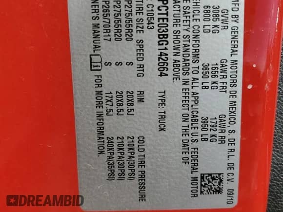 2011 Chevrolet Silverado 1500 LTZ z VIN 3GCPCTE03BG142664, wystawiony jako Copart lot #87546725 z przebiegiem 114 225 mil mil oraz Szkoda całkowita • Salvage title. Historia ofert i sprzedaży dostępna na DreamBid. Obrazek 13.