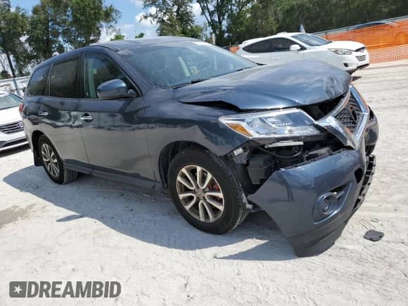 2015 Nissan Pathfinder SL with VIN 5N1AR2MN3FC614264, listed as a Copart auction lot 81792325 with 193,659 mi miles and Salvage title. Bid and sale history available at DreamBid. Image 4.