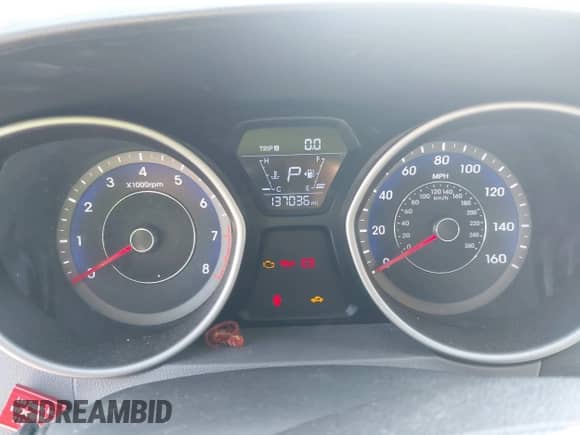 2014 Hyundai Elantra with VIN KMHDH6AHXEU027123, listed as a IAAI auction lot 42782630 with 137,036 mi miles and . Bid and sale history available at DreamBid. Image 7.